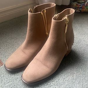 Alexander McQueen calfskin leather boots